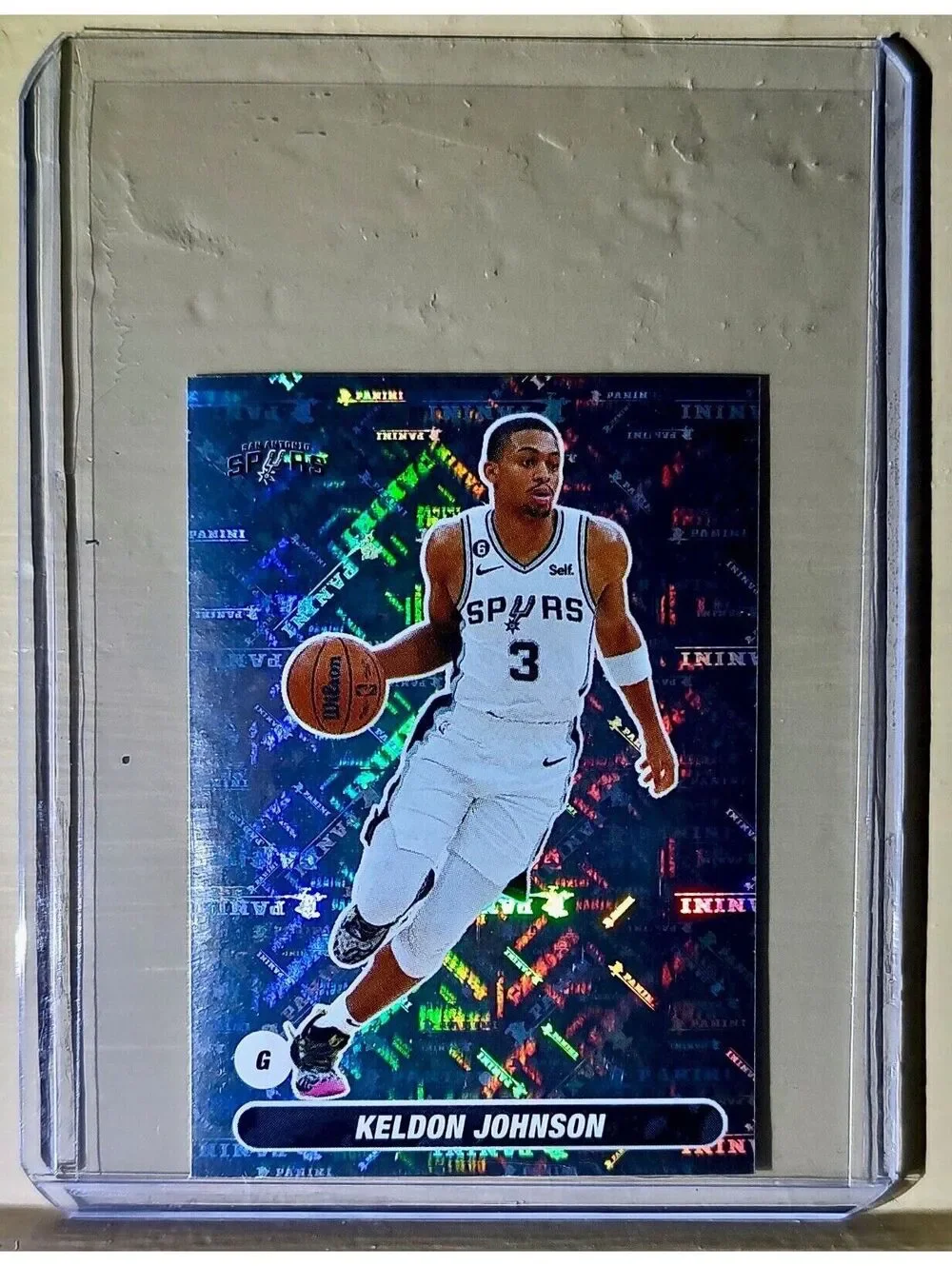 2023-24 Keldon Johnson Panini NBA Basketball #463 Sticker San Antonio Spurs